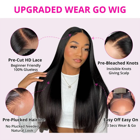 Lace Frontal Human Hair Wigs 13x6|Pre Plucked HD | Glueless Wigs Ready To Wear