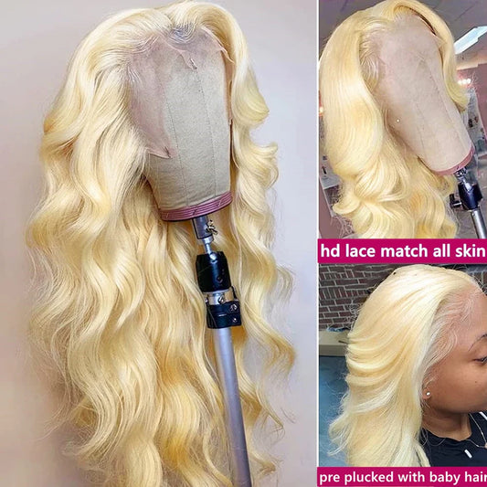 HD Transparent 13x 6| 613 Blonde Lace Frontal Human Hair Wigs |
Body Wave Lace Wigs|
