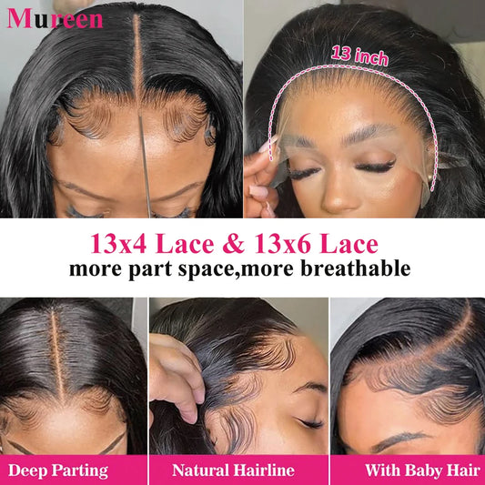 Bob Wig Human Hair| 13x4 |HD Lace Front Wigs| Glueless |Straight |Lace Frontal
