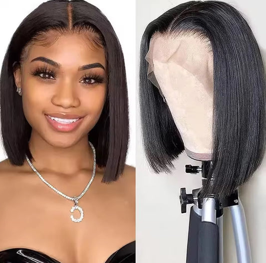 Bob Wig Human Hair| 13x4 |HD Lace Front Wigs| Glueless |Straight |Lace Frontal