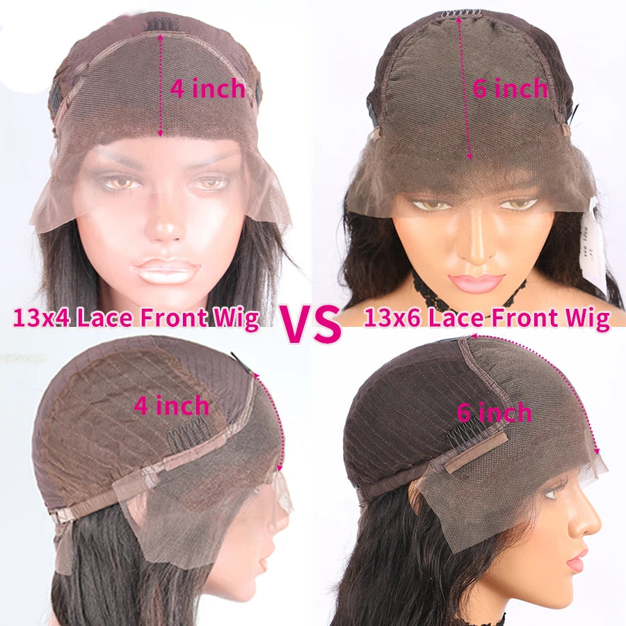 Lace Frontal Human Hair Wigs 13x6|Pre Plucked HD | Glueless Wigs Ready To Wear