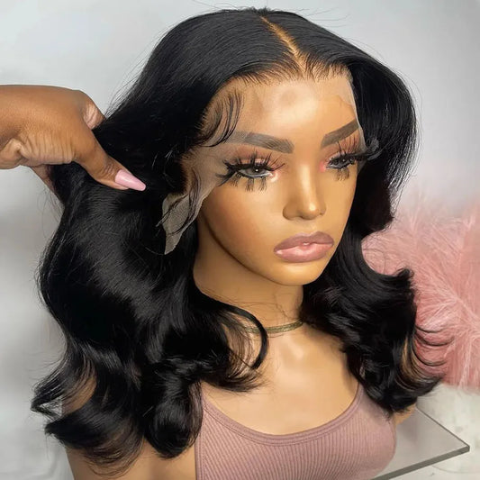Bob Wig Human Hair 100%| 13x6 HD Lace Frontal Wigs Brazilian |13x4 Transparent Lace Front Wigs
